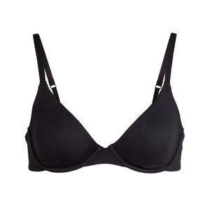 Skims Cotton Jersey T-Shirt Bra | 36D | Soot